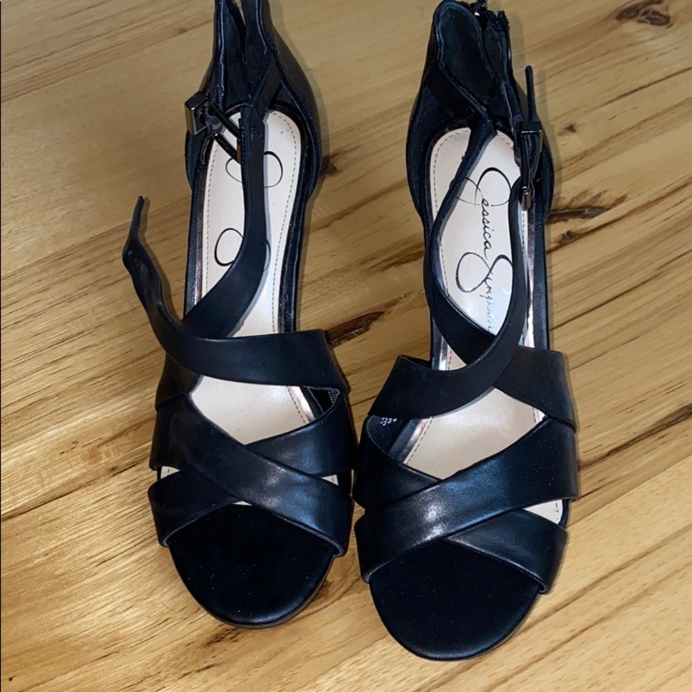 Jessica Simpson leather wedge heel Sandals